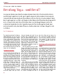 Vorschauseite 1: Berufung Yoga – und Beruf?