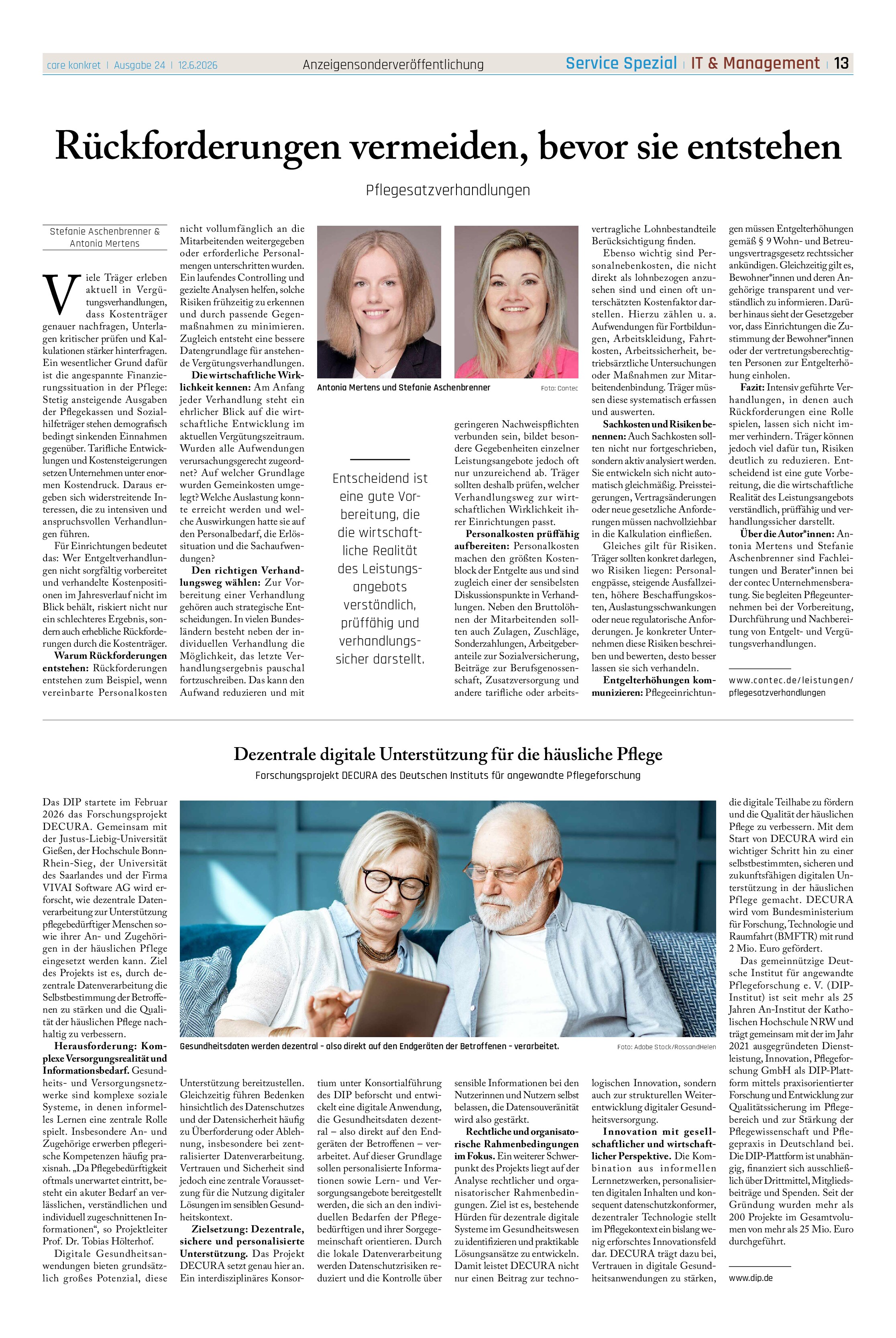 Vorschauseite 1: Rückforderungen vermeiden, bevor sie entstehen