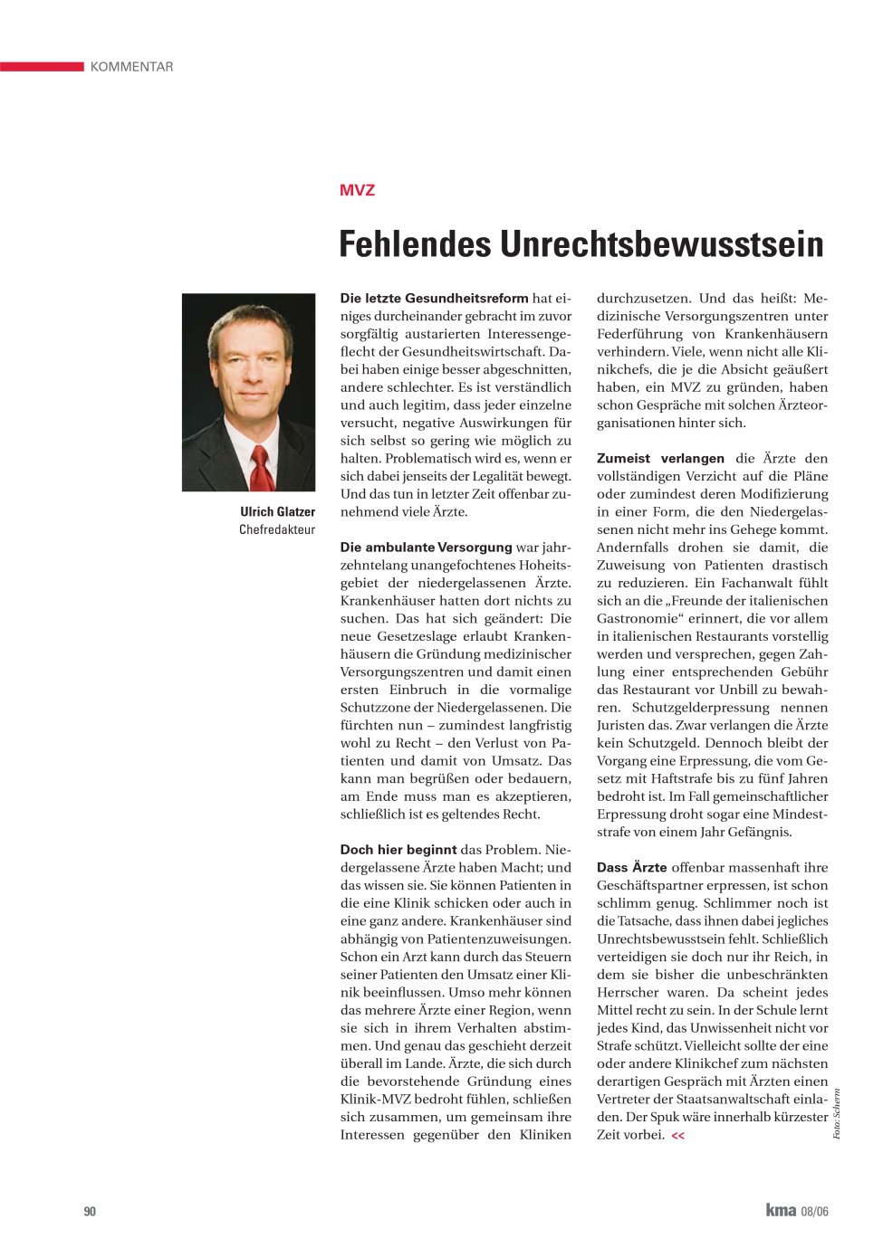 Vorschauseite 1: Fehlendes Unrechtsbewusstsein