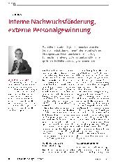 Vorschauseite 1: Interne Nachwuchsförderung, externe Personalgewinnung