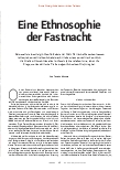Vorschauseite 2: Eine Ethnosophie der Fastnacht