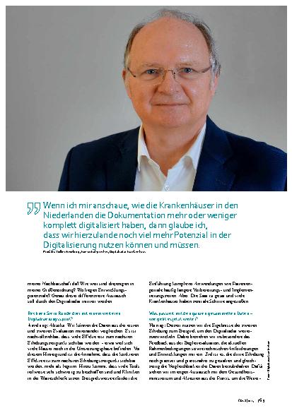 Vorschauseite 2: Digitalradar Krankenhaus „Mit jeder Erhebung tauchen wir tiefer in die Digitalisierung ein“