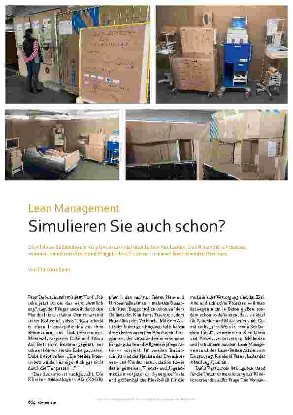 Vorschauseite 1: Lean Management simulieren Sie auch schon?