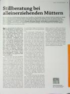 Vorschauseite 1: Stillberatung bei alleinerziehenden Müttern
