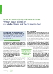 Vorschauseite 1: Wenn man plötzlich zu viele Viren auf dem Konto hat.