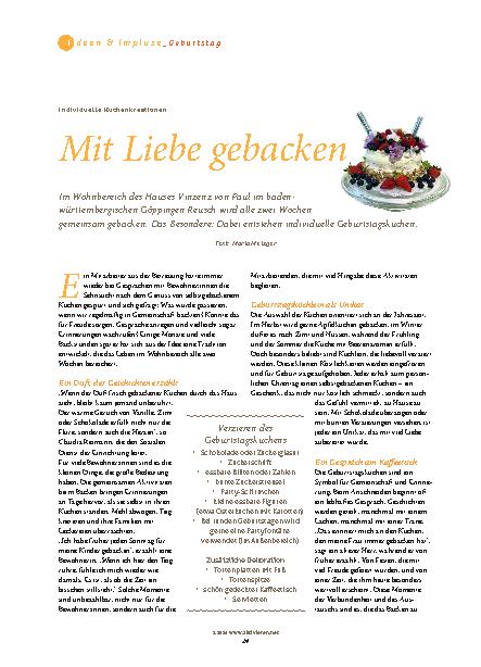 Vorschauseite 1: Mit Liebe gebacken