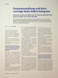 Vorschauseite 1: Posterausstellung und Kurzvorträge beim ADKA-Kongress
