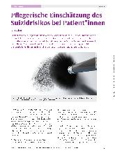 Vorschauseite 1: Pflegerische Einschätzung des Suizidrisikos bei Patient*innen