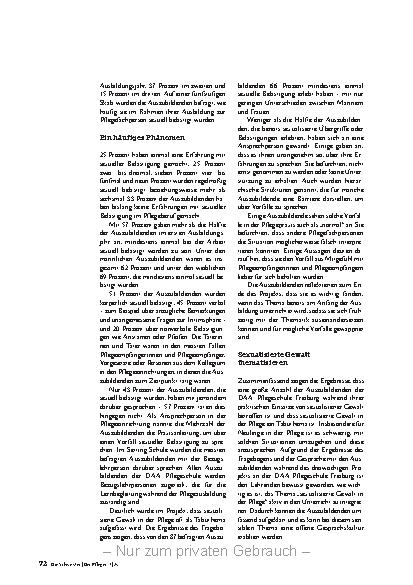Vorschauseite 2: Zwischen Tabu und "Normalität"