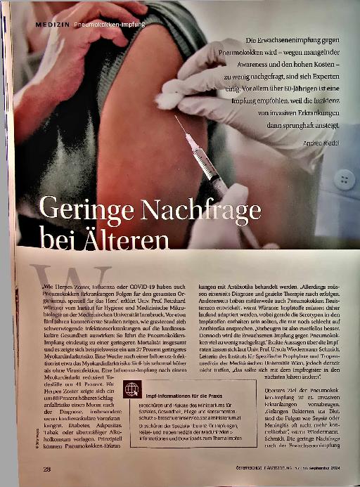 Vorschauseite 1: Geringe Nachfrage bei Älteren