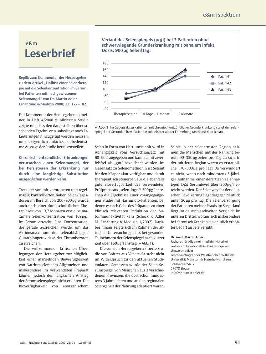 Vorschauseite 1: Leserbrief