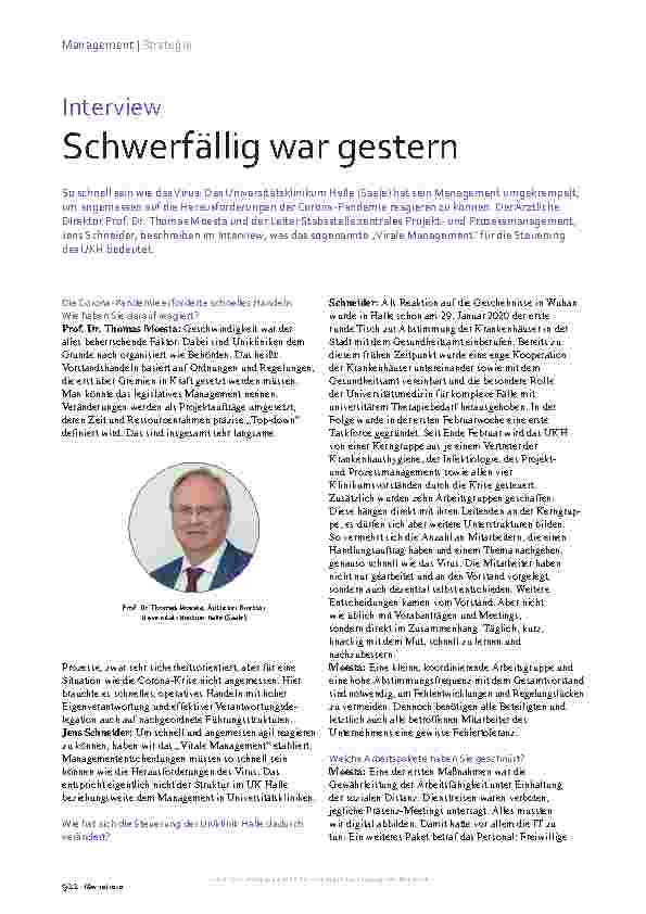 Vorschauseite 1: Schwerfällig war gestern.