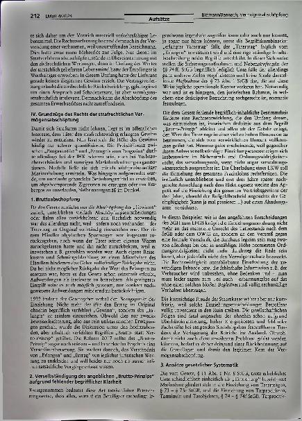 Vorschauseite 2: Strafrechtliche Vermögensabschöpfung aufgrund von Straftaten nach dem LFGB