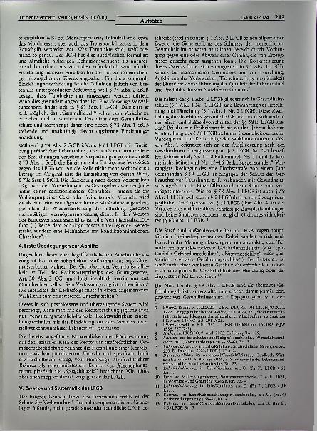 Vorschauseite 3: Strafrechtliche Vermögensabschöpfung aufgrund von Straftaten nach dem LFGB