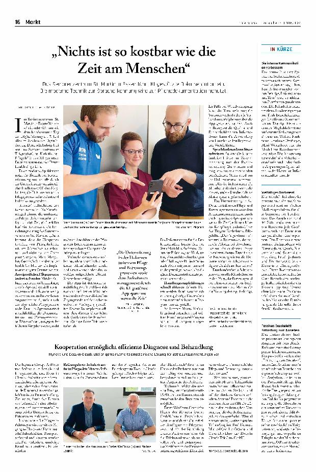 Vorschauseite 1: "Nichts ist so kostbar wie die Zeit beim Menschen."