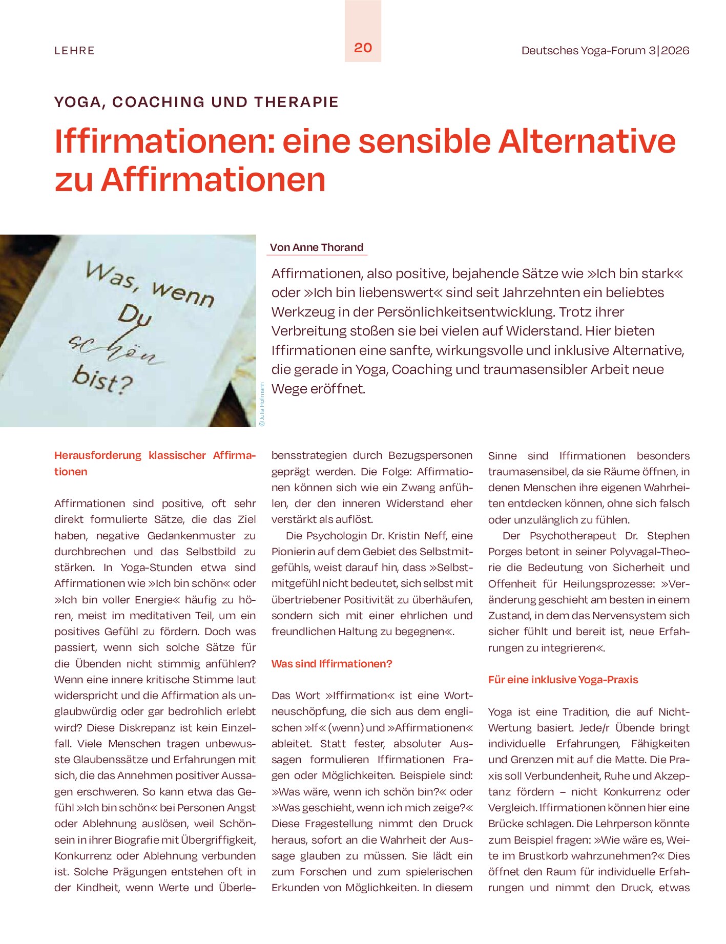 Vorschauseite 1: Iffirmationen: Eine sensible Alternative zu Affirmationen