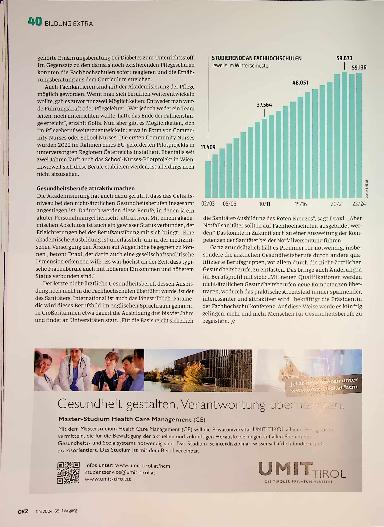Vorschauseite 3: Fachhochschulen - wo die Gesundheitsberufe zu Hause sind