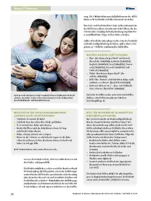 Vorschauseite 4: Aufklärung über die Gefahren des Schüttelns von Säuglingen und Kleinkindern
