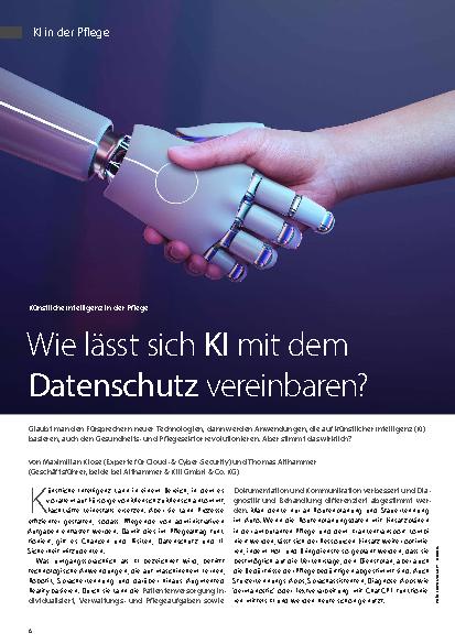 Vorschauseite 1: Wie lässt sich KI mit dem Datenschutz vereinbaren?