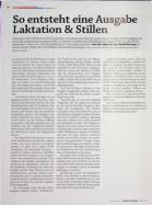 Vorschauseite 1: So entsteht eine Ausgabe Laktation & Stillen.