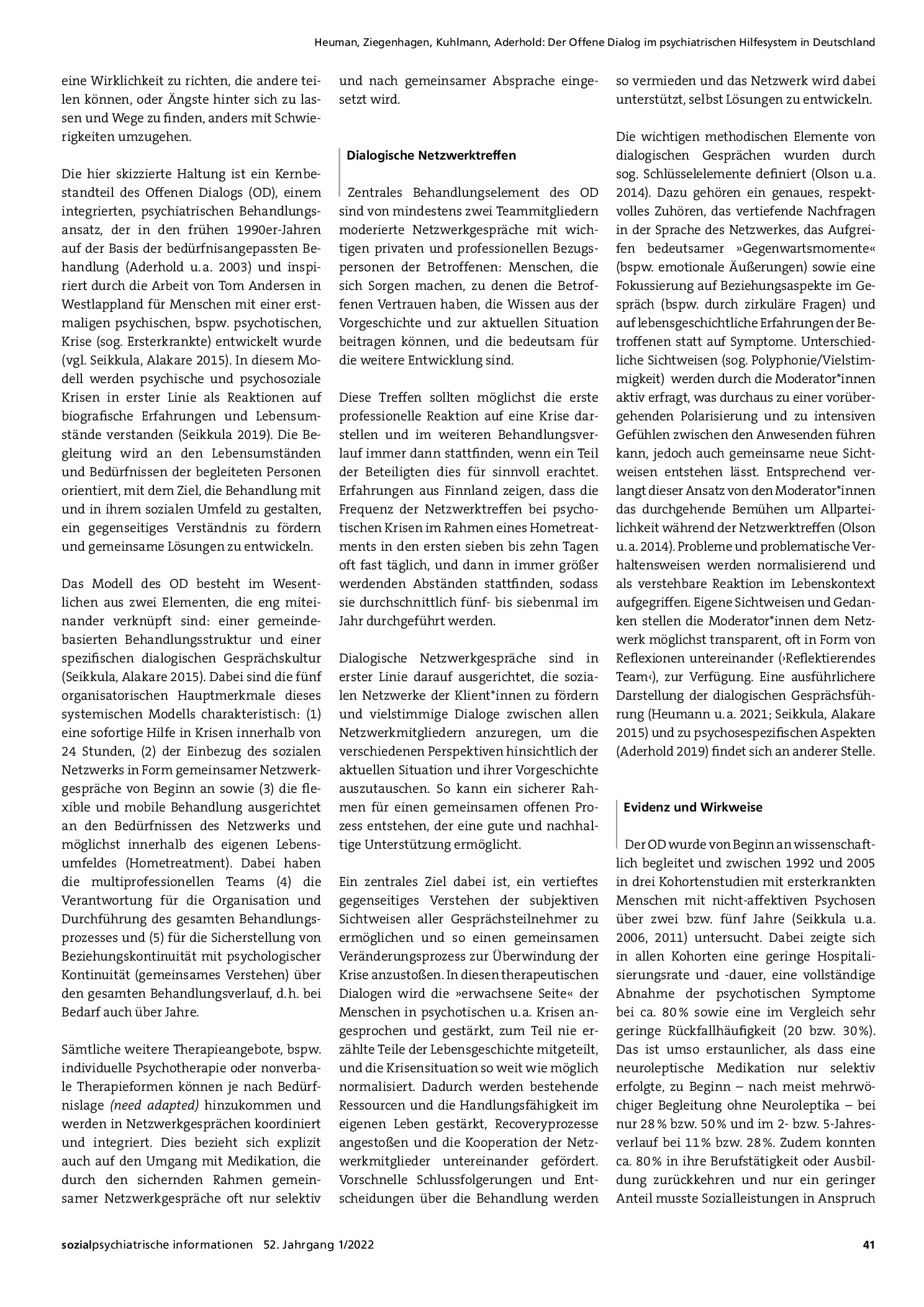Vorschauseite 2: Der Offene Dialog im psychiatrischen Hilfesystem in Deutschland