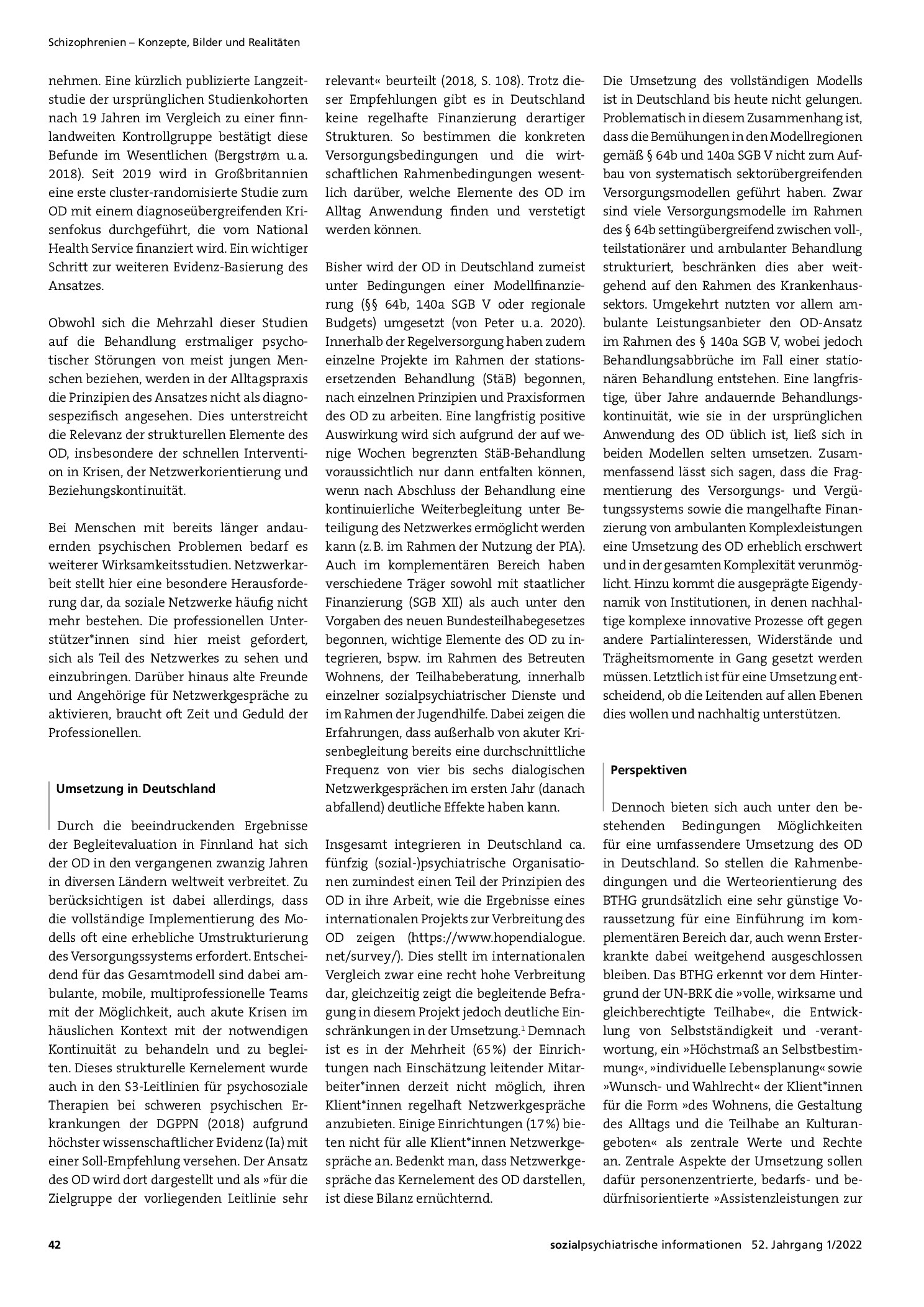 Vorschauseite 3: Der Offene Dialog im psychiatrischen Hilfesystem in Deutschland
