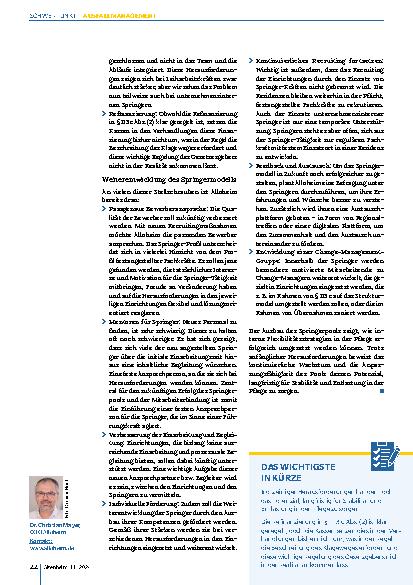 Vorschauseite 4: Erfolgsmodell Springerpool