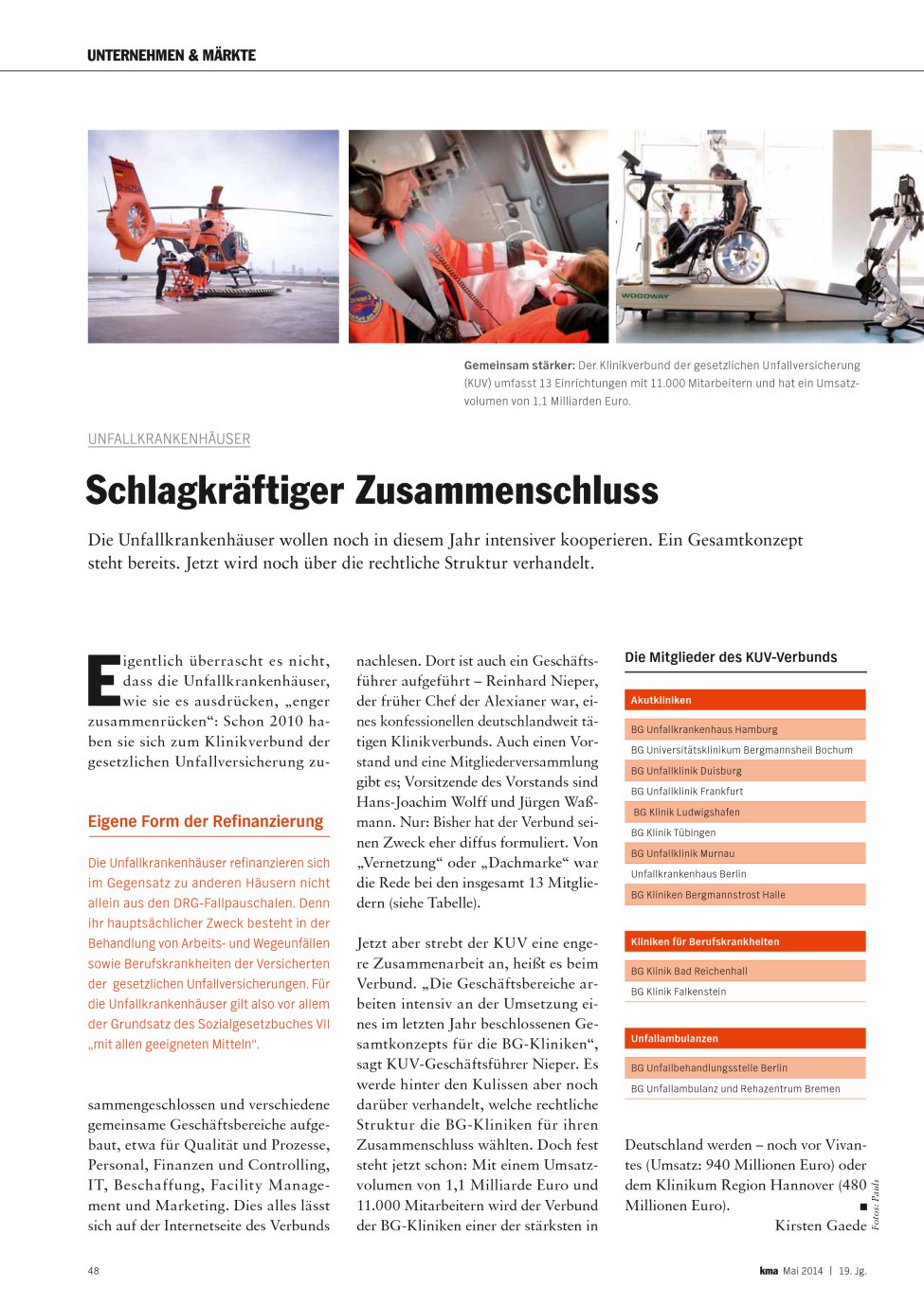 Vorschauseite 1: Schlagkräftiger Zusammenschluss