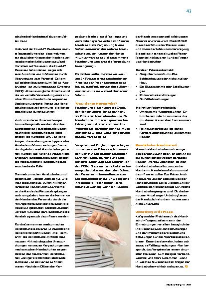 Vorschauseite 2: Handschuhe können gefährlich werden.