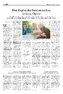 Vorschauseite 1: Den Kopf in den Sand zu stecken, ist keine Option.
