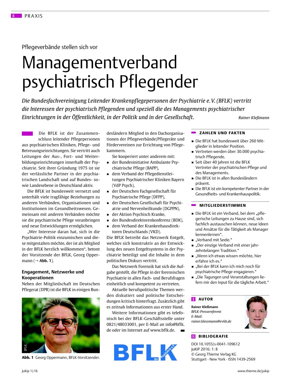 Vorschauseite 1: Managementverband psychiatrisch Pflegender