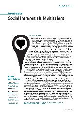 Vorschauseite 1: Social Intranet als Multitalent