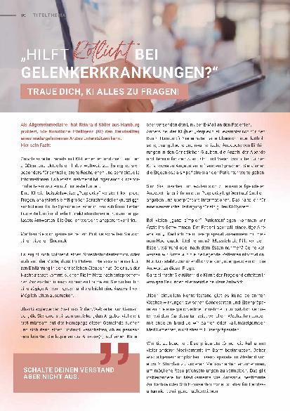 Vorschauseite 1: Hilft Rotlicht bei Gelenkerkrankungen?