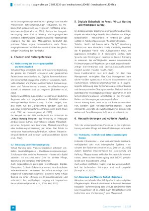 Vorschauseite 2: Virtual Nursing im Case Management Digitale Pflege zwischen Entlastung und Nähe