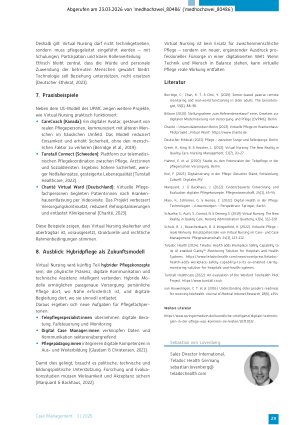 Vorschauseite 3: Virtual Nursing im Case Management Digitale Pflege zwischen Entlastung und Nähe