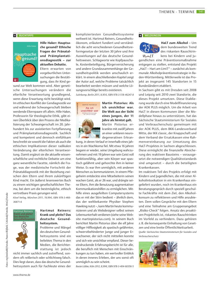 Vorschauseite 1: Themen · Termine