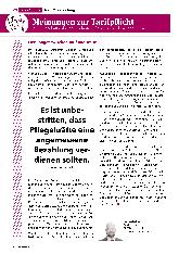Vorschauseite 1: Meinungen zur Tarifpflicht