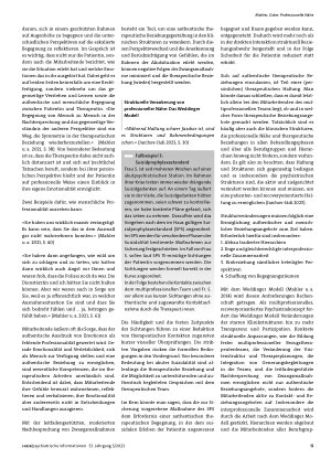 Vorschauseite 5: Professionelle Nähe. Wie gelingen authentische therapeutische Beziehungen in der (Akut-)Psychiatrie?