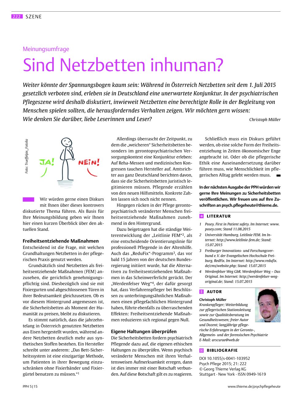 Vorschauseite 1: Sind Netzbetten inhuman?