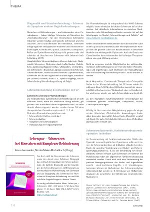 Vorschauseite 2: Schmerz bei Cerebralparesen