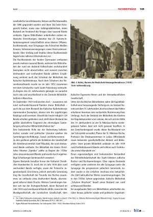 Vorschauseite 4: Kalisz als Grab der Bücher. Zur systematischen Zerstörung von Bibliotheken im Wartheland im Zweiten Weltkrieg