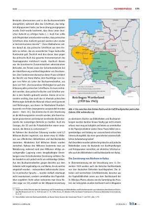 Vorschauseite 6: Kalisz als Grab der Bücher. Zur systematischen Zerstörung von Bibliotheken im Wartheland im Zweiten Weltkrieg