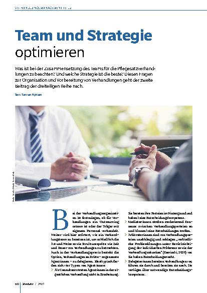 Vorschauseite 1: Team und Strategie optimieren