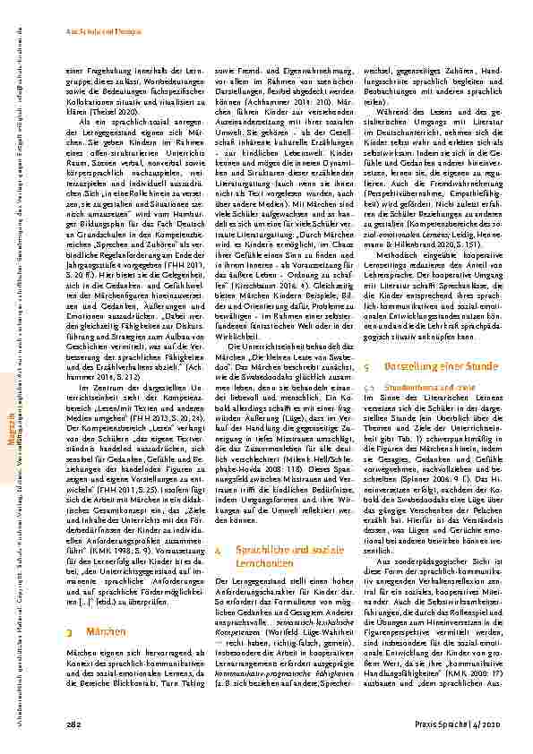 Vorschauseite 2: Sprachliches und soziales Lernen mit Märchen – am Beispiel der „Kleinen Leute von Swabedoo“