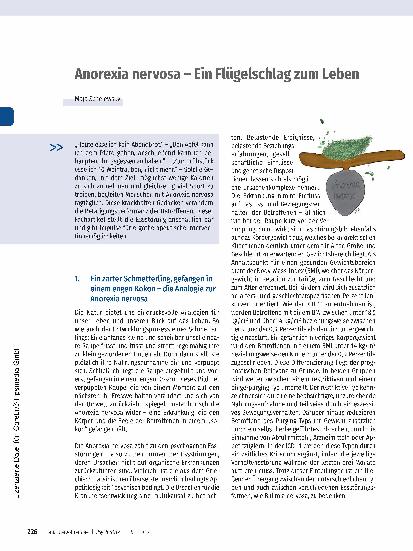 Vorschauseite 1: Anorexia nervosa - Ein Flügelschlag zum Leben