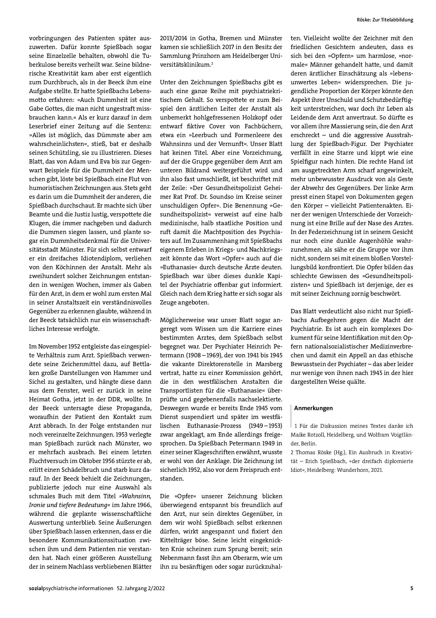 Vorschauseite 2: Zur Titelabbildung. Ein Psychiater »im Kreise seiner unschuldigen Opfer«