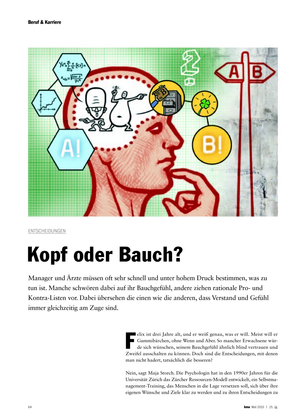 Vorschauseite 1: Kopf oder Bauch?