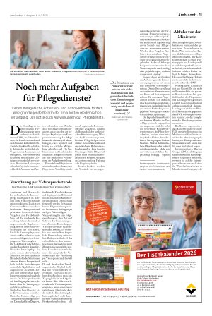Vorschauseite 1: Noch mehr Aufgaben für Pflegedienste?