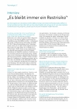 Vorschauseite 1: Interview „Es bleibt immer ein Restrisiko“