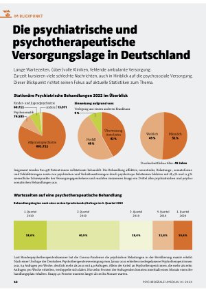 Vorschauseite 1: Die psychiatrische und psychotherapeutische Versorgungslage in Deutschland